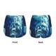 thumbnail image 3 of Balery Abstract Blue Skull Pantalones cortos deportivos para mujer con forro y dos bolsillos, elásticos, para entrenamiento, gimnasio, yoga-Large, 3 of 7