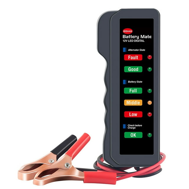 Luces LED Display12 V Vehículo Motocicleta Batería Probador Auto La Prueba de la Batería de la Automóvil Reversa Protege La Función