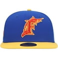 thumbnail image 2 of Men's New Era Royal/Yellow Florida Marlins Cooperstown Collection Empire 59FIFTY Fitted Hat, 2 of 5