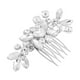 thumbnail image 1 of Peineta de novia con diamantes de imitación, tocado de boda para damas de honor, accesorio floral para el cabello, 1 of 6