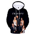 thumbnail image 3 of Sudadera con capucha con estampado 3D de Friends para hombre y mujer, estilo informal, de gran tamaño, ropa de calle popular, 3 of 5