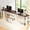 White, variant on NORTHSKY 96.5" 2 Person Desk with Power Outlet & USB Ports, Double Computer Desk with Drawers & Storage Shelves, Modern Fluted Gaming Desk for Home Office, Black
