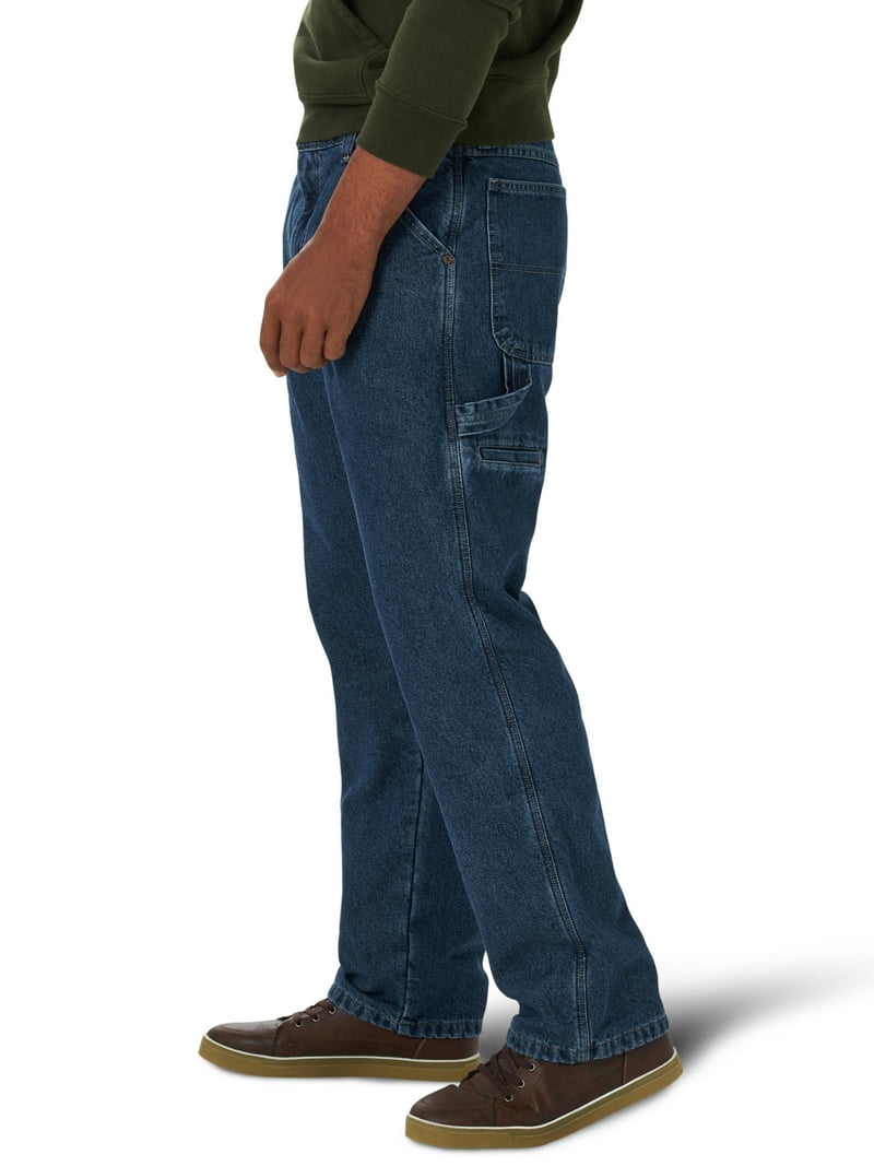 Wrangler Men's Fleece Lined Carpenter Jeans Relaxed Fit Insulated