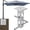 Silver with 2 Reinforcement Tubes, variant on Heavy Duty Beach Umbrella Sand Anchor, Portable Screw-in Ground Anchor & 3 Sleeves (Fits 1-2" Poles), Windproof Beach Umbrella Stake, 2.2'' Fully Welded Spiral Design for Ultimate Stability