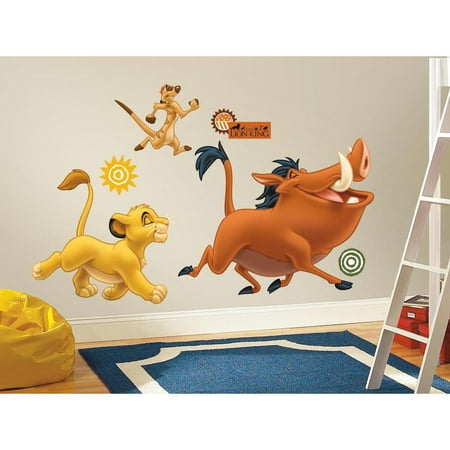 Giant Lion King Wall Decals Simba Timon Pumba Kids Room Stickers Disney Decor