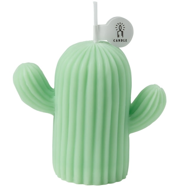 Rejuuv Bougie Parfumée en Forme de Cactus au Parfum de Sauge et de Sel de Mer
