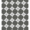 thumbnail image 3 of Spiral Duvet Cover Set, Rhythmic Abstract Connected Motifs Illustration Pattern on Plain Backdrop, Decorative 3 Piece Bedding Set with 2 Pillow Shams, Calking Size, White Charcoal Grey, by Ambesonne, 3 of 3