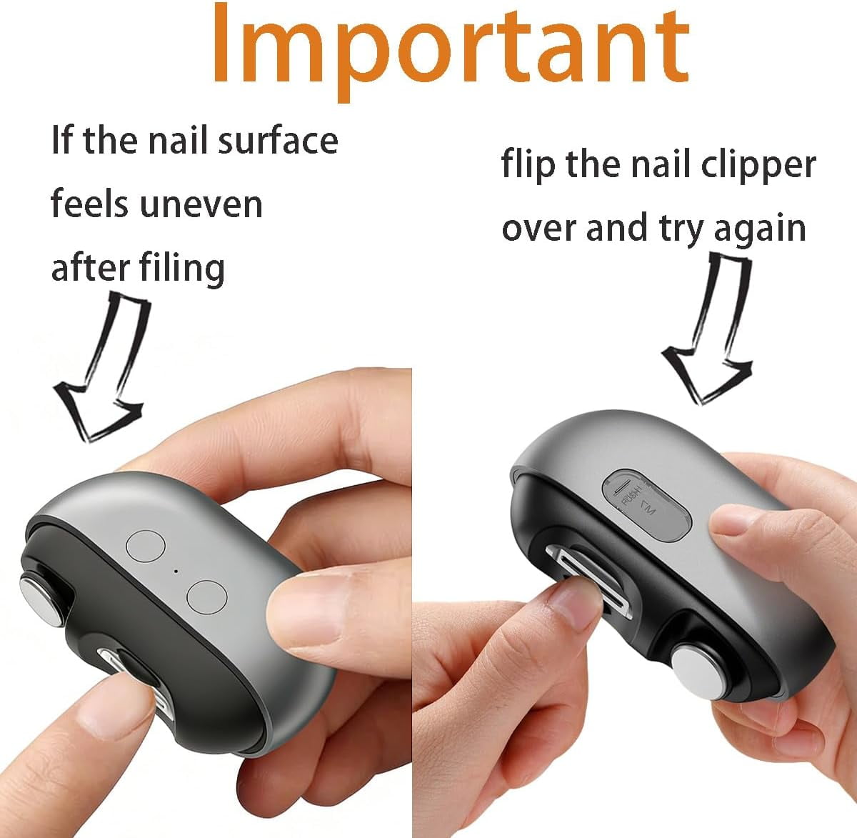 Electric Nail Clippers Seniors, 2026 New 3-in-1 Electric Automatic Nail Trimmer & Polisher with LED Light, USB Rechargeable, Nail Scraps Storage, Safer for Infants, The Elderly, and Adults, White