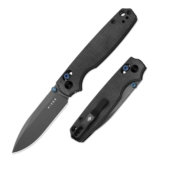Kizer Pokiman CD EDC Folding Pocket Knife AEB-L Blade Micarta Handle V3789A1