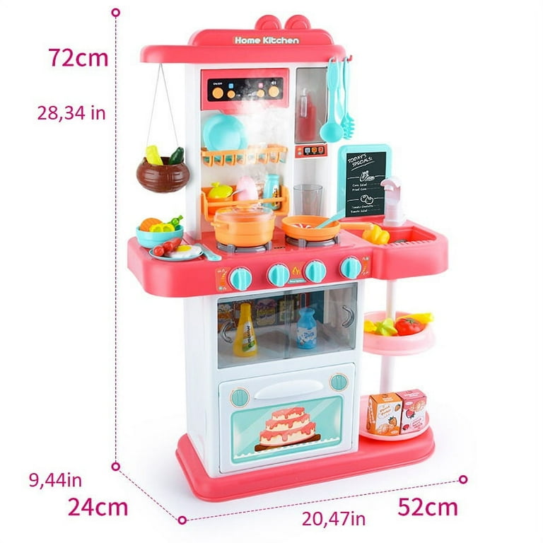 Juego de cocina para niños Mundo Toys Pretend Play Set Cook W Sound Light -  Rosa