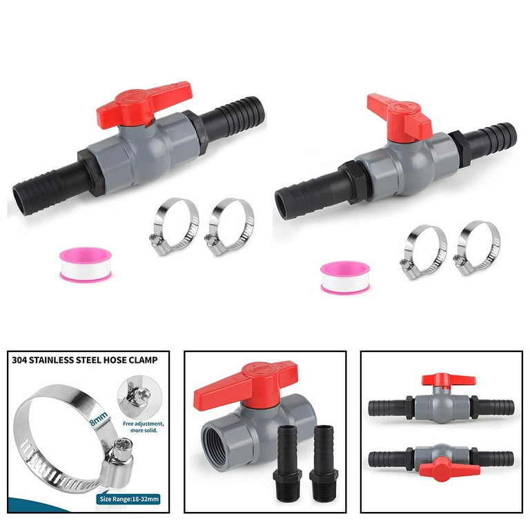 【別倉庫からの配送】 Valve Ball with Valve Pool Valve Shut-off PVC Connector Hose Fittings