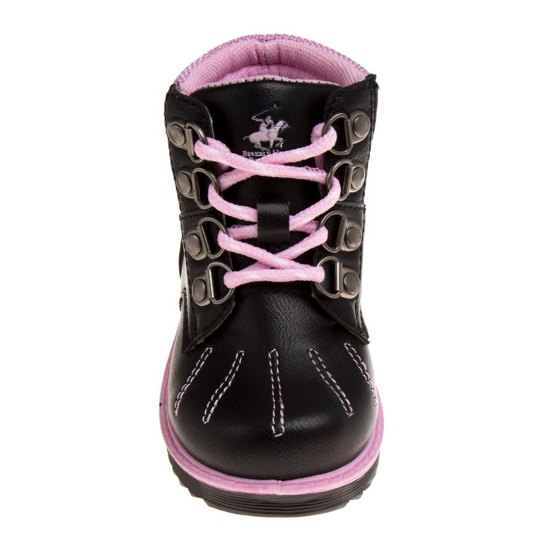 Beverly Hills Polo Club Toddler Girls Boots, Black, 5
