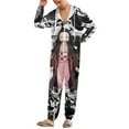 thumbnail image 2 of Demon Slayer Nezuko Unisex Onesie Pajamas Zipper Jumpsuit Hooded One Piece Sleepwear for Family Mens Womens, 2 of 8