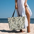 thumbnail image 6 of Xecao Skull with Cash for versatile beach bag for women includes zipper pockets and waterproof material, ideal for vacations and adventures., 6 of 7