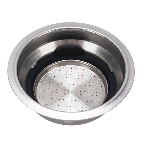 Yajisi 51MM Stainless Steel Portafilter Filter Basket with Silicone Washer, Single Cup Replacement for Delonghi EC860/ECP3420/EC680M/ECP3630, 5.12 x 3.54 x 0.79 Inches