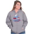 thumbnail image 4 of Massachusetts MA Accent Funny Smurfs Zip Up Hoodie Men's Women's Brisco Brands S, 4 of 6