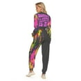 thumbnail image 2 of Neon Splash Crop Sweatshirt & Jogger Set, 2 of 5