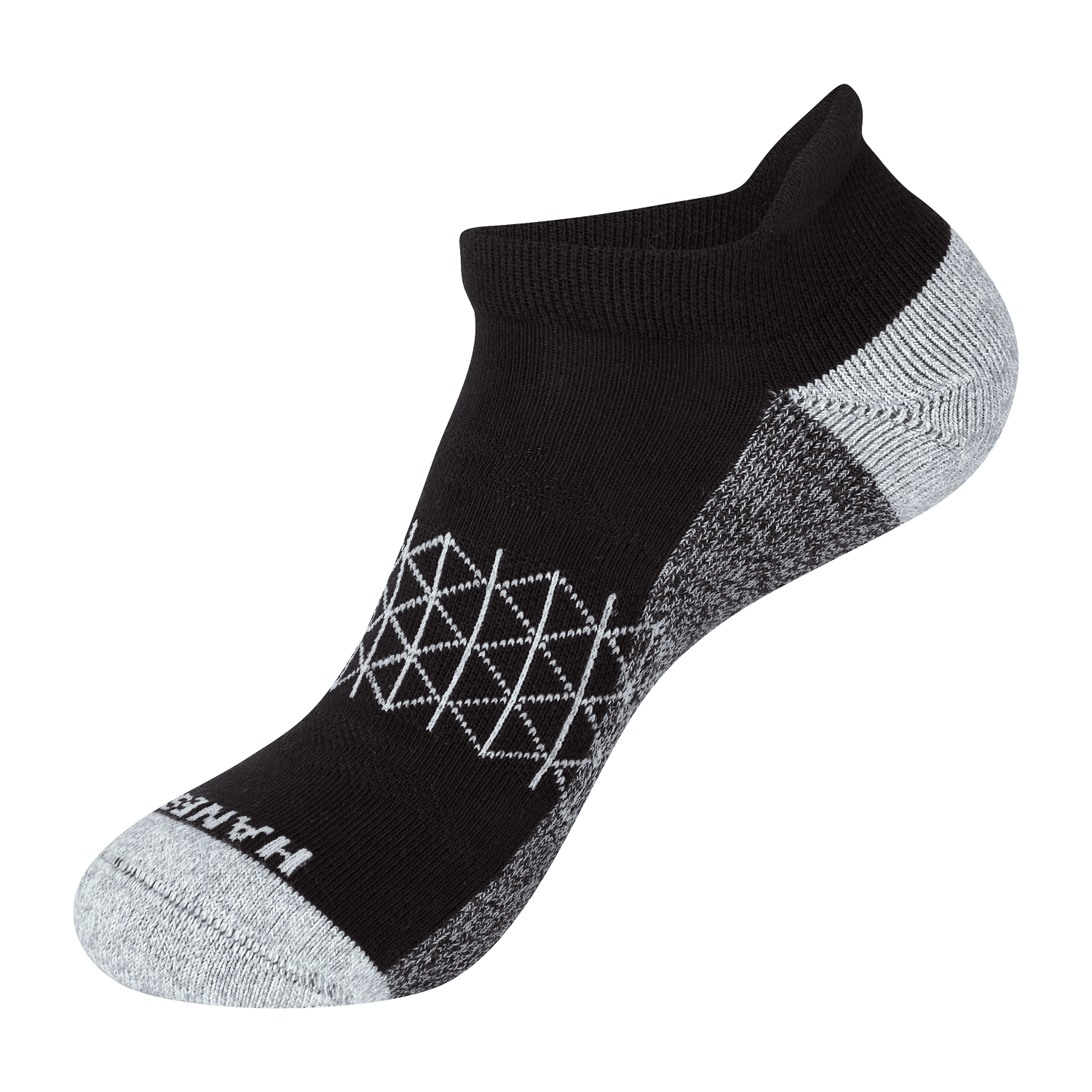 Hanes Mens Absolute Comfort Cushioned Heel Shield Socks, 3 Pairs