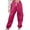 Red, variant on Kids Cargo Pants Fashion Baggy Cargo Pants High Elastic Waisted Red Cargo Pants with Pocket Cute Outfits for Girls 7-8 Years