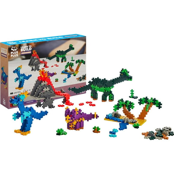 Plus-Plus - LEARN TO BUILD - DINOSAURES - 500 pcs (MULT)