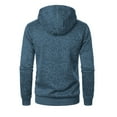 thumbnail image 6 of Fengqque Mens Fashion Casual Hoodies Full Zip Cardigan Casual Regular Long Sleeved Fit Hooded Jacket Blue XL(XL), 6 of 7