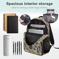 thumbnail image 5 of HUISEFOR Duck Camo Backpack for School Kids Girls 17 Inch Large Capacity Kids Backpack, Lightweight Breathable College Students Backpacks Comfortable Shoulder Bookbag, 5 of 7