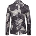 thumbnail image 3 of guisaled Mens Suit Classic 2 Piece Slim Fit Button Down Solid Blazer Jacket Pant Tuxedo Set formal Business Wedding Party Outfits Sales, 3 of 6