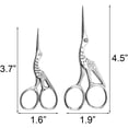 thumbnail image 3 of Embroidery Stork Vintage Scissors Gold Sewing Craft Scissors for Embroidery Thread Needlework, 3 of 6