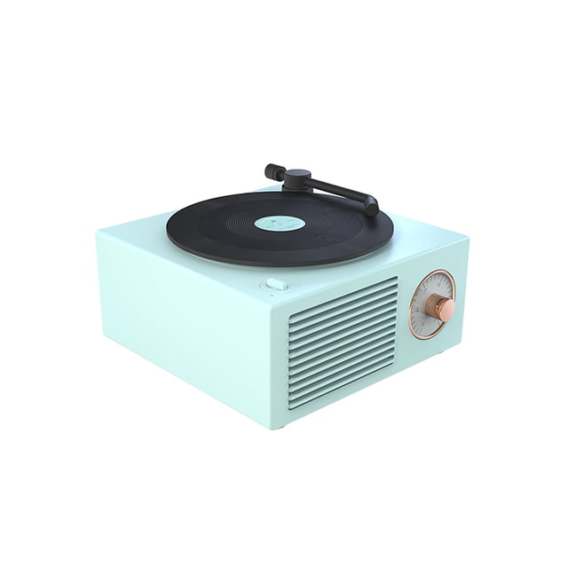 Reproductor De Discos De Vinilo, Altavoz Bluetooth, Altavoz Pequeño Inalámbrico De Escritorio Retro Yuarrent EL010517-00