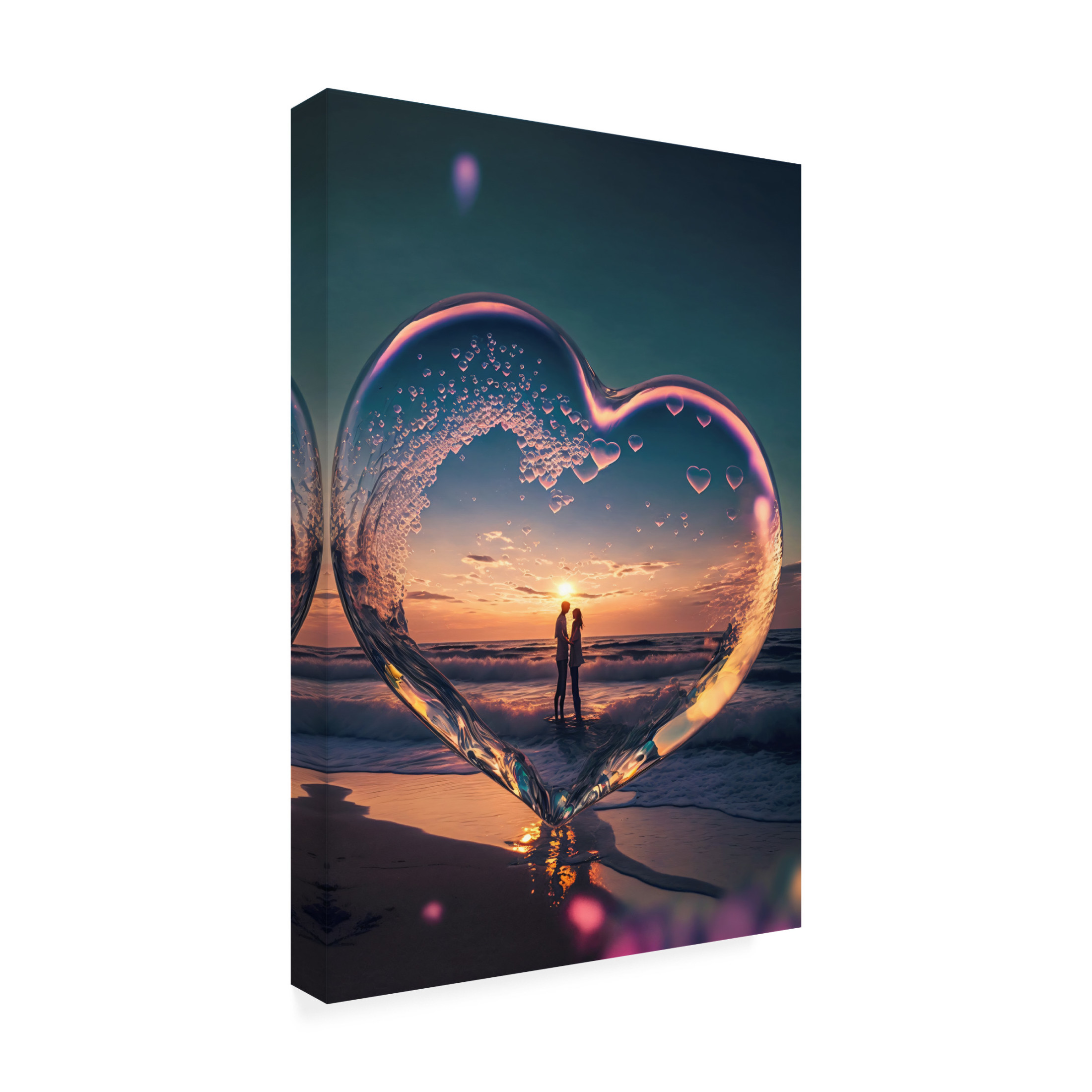 Canvas Wall Art - Ray Heere 'Love Is In The Air 4' Wall Art for Living Room, Bedroom, or Office Décor by Trademark Fine Art - 12 x 19 Inches