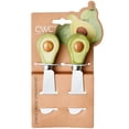 thumbnail image 5 of Cook with Color Stainless Steel Cheese Spreader Knife with Figural Fruit Ceramic Handle, Avocado, 5 of 5