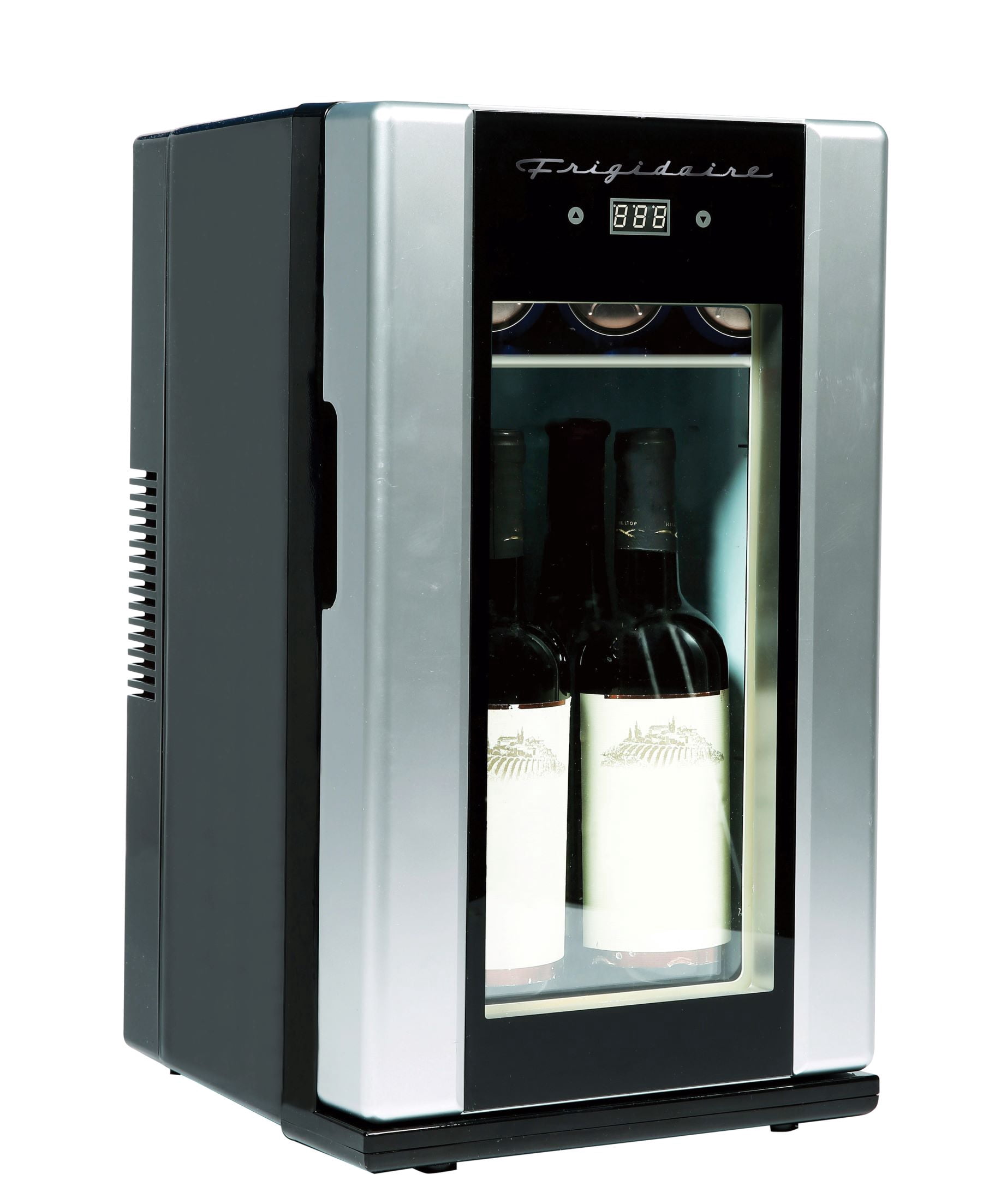 Frigidaire Retro Beverage Refrigerator, Silver, 10.67''x11.15''x19.19''