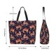 thumbnail image 5 of Balery Leopard Print Bolsa Tote Estilo Estético con Cremalleras, Bolsa de Hombro, Bolsa de Compras Grande y Plegable, 5 of 8