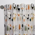 thumbnail image 3 of Designart "Enchanted Woodland I" Animal Print Curtain Panels, 3 of 6