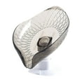 thumbnail image 2 of Leaf-Shape Self Draining Soap Dish with 45 Degree Slanted Design for Kitchen Counter No Punching Bar Soap Storage Tray for Shower Clear Gray, 2 of 5