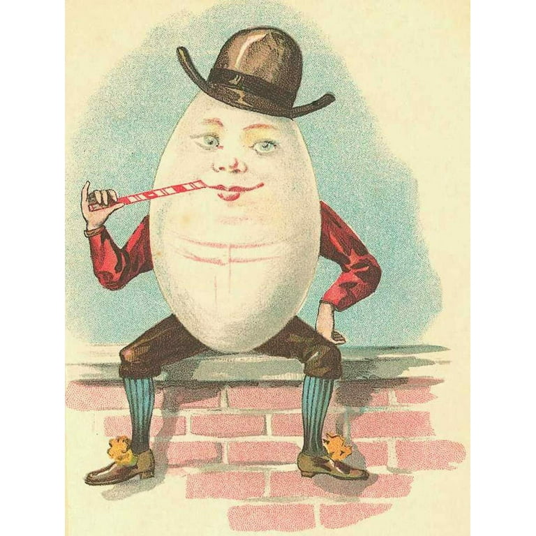 版画 HUMPTY DUMPTY Humpty Dumpty - CANVAS OR FINE PRINT WALL ART - Walmart.com