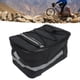 thumbnail image 5 of Bolsa Trasera Para Bicicleta, Bolsa Impermeable Para Maletero De Bicicleta De Cuero PU Con Correa Reflectante Y Cubierta Para Lluvia, Para Ciclismo, Viajes Al Aire, 5 of 7