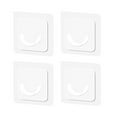 thumbnail image 1 of Crochets pour Salle de Bain et Salon - Support de Tringle à Rideau de Douche Ensemble 4 Pcs Crochets de Tringle Sans Perçage Transparents Installation Facile, 1 of 6