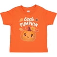 thumbnail image 3 of Inktastic Cute Little Pumpkin with Fall Leaves Boys or Girls Toddler T-Shirt, 3 of 5