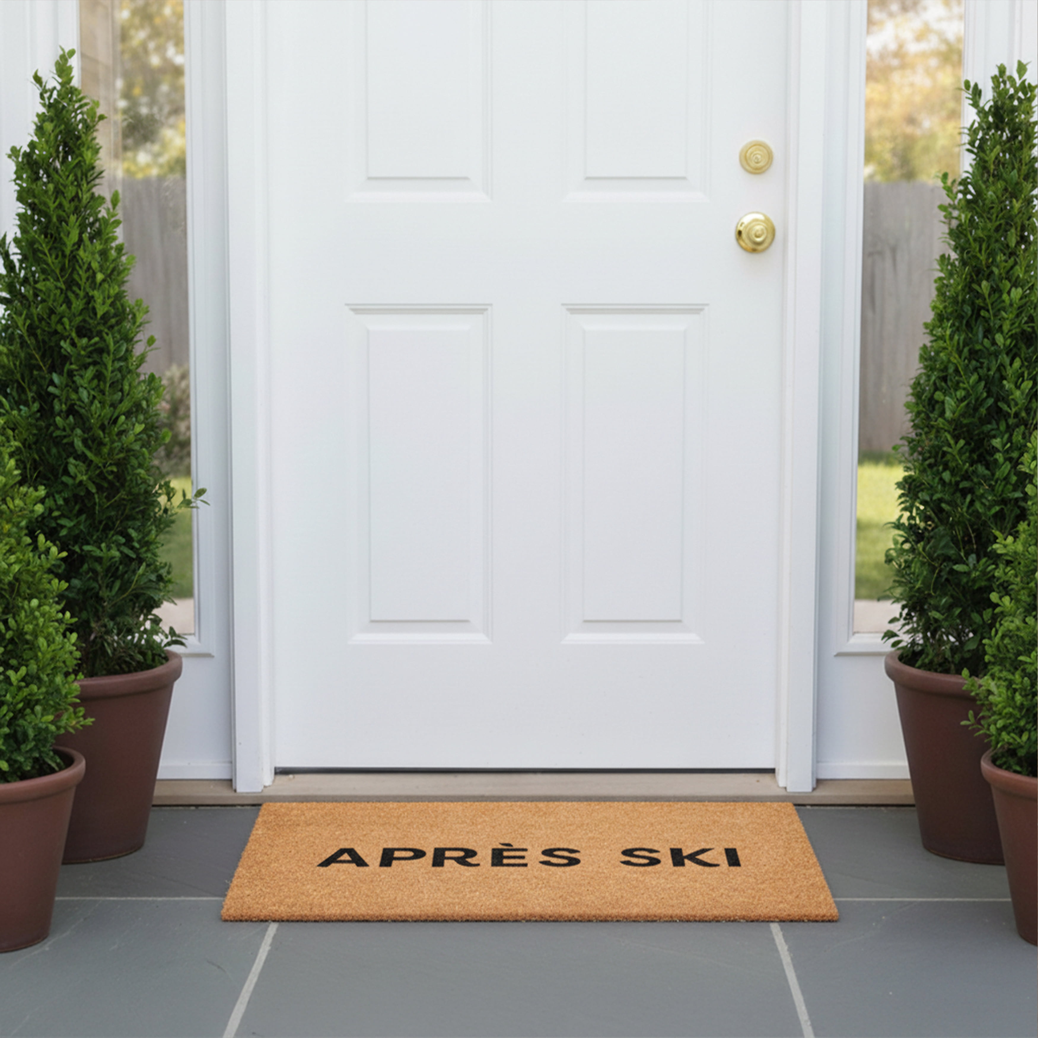 Calloway Mills 117921729 Apres Ski Black Doormat, 17" x 29"