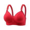 thumbnail image 3 of Hrsba Womens Plus Size Bra,Ladies Traceless Comfortable No Steel Ring Breathable Gathering Bra Woman Underwear,Womens Casual Summer Bra,Womens Bra, 3 of 5