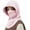 Pink, variant on Summer Balaclavas Full Head Mask UV Protection Hood UPF 50+ Breathable Full Head Mask Face Cover for Men Women
