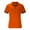 2#Orange, variant on Wpawbk Summer Essential Men's Contrast Color Hem Short Sleeve Shirt, Breathable Polyester Casual Tops for Outdoor Daily Activities, Asian Fit Design