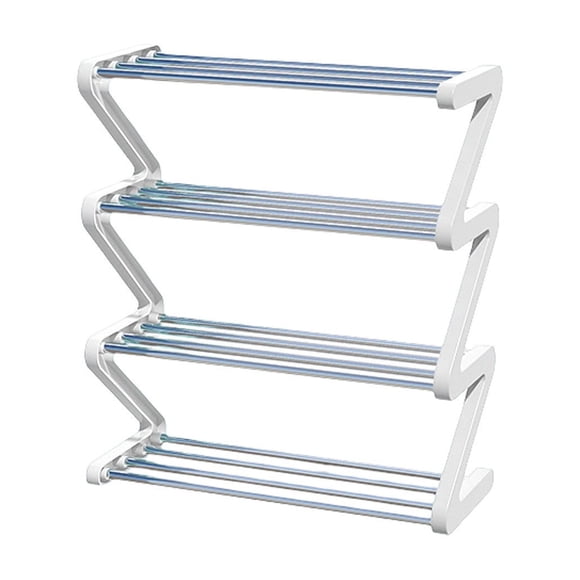 Fesfesfes Étagère à Chaussures Type Z Rangement de Chaussures Domestique Dortoir Étagère d'Assemblage Multi-Couches Designs Gain de Place Organise les Petites Surfaces de Chaussures