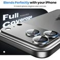 thumbnail image 3 of Phone Camera Lens Protector Compatible with iPhone 17 Pro Strong Adsorption 9H+ Tempered Glass Camera Screen Full Protective Cover Case Friendly, 3 of 6