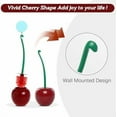 thumbnail image 4 of Creative Cherry-Shaped Toilet Brush with Holder & Long Handle, Thick Bristle Bathroom Cleaning Tool for Deep Clean, Rust Resistant & Leakproof - Red, 4 of 7