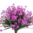 thumbnail image 1 of Price cut 8 Bundles Babysbreath Outdoor Artificial Fake Flowers UV Resistant Shrubs Plants, Faux Plastic For Indoor Outdoor Garden Porch Window Box Home Decor, 1 of 4