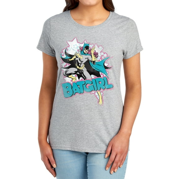 DC Im Batgirl Women's T Shirt, Athletic Heather, Medium