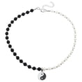 thumbnail image 1 of 1pc Tai Ji Design Pearl Collar Creative Moda Collar para Mujeres Blanco Blanco, 1 of 6