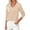 Beige, variant on Women's V Neck Sweaters Fall Casual Long Sleeve Classic Pullover Cozy Knit Tops Loose Basic Winter Clothing